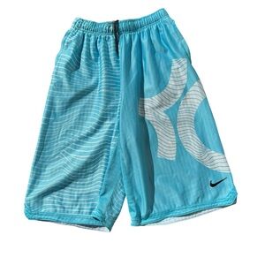 Nike Boy’s Kevin Durant Blue and White Basketball Shorts Size XL